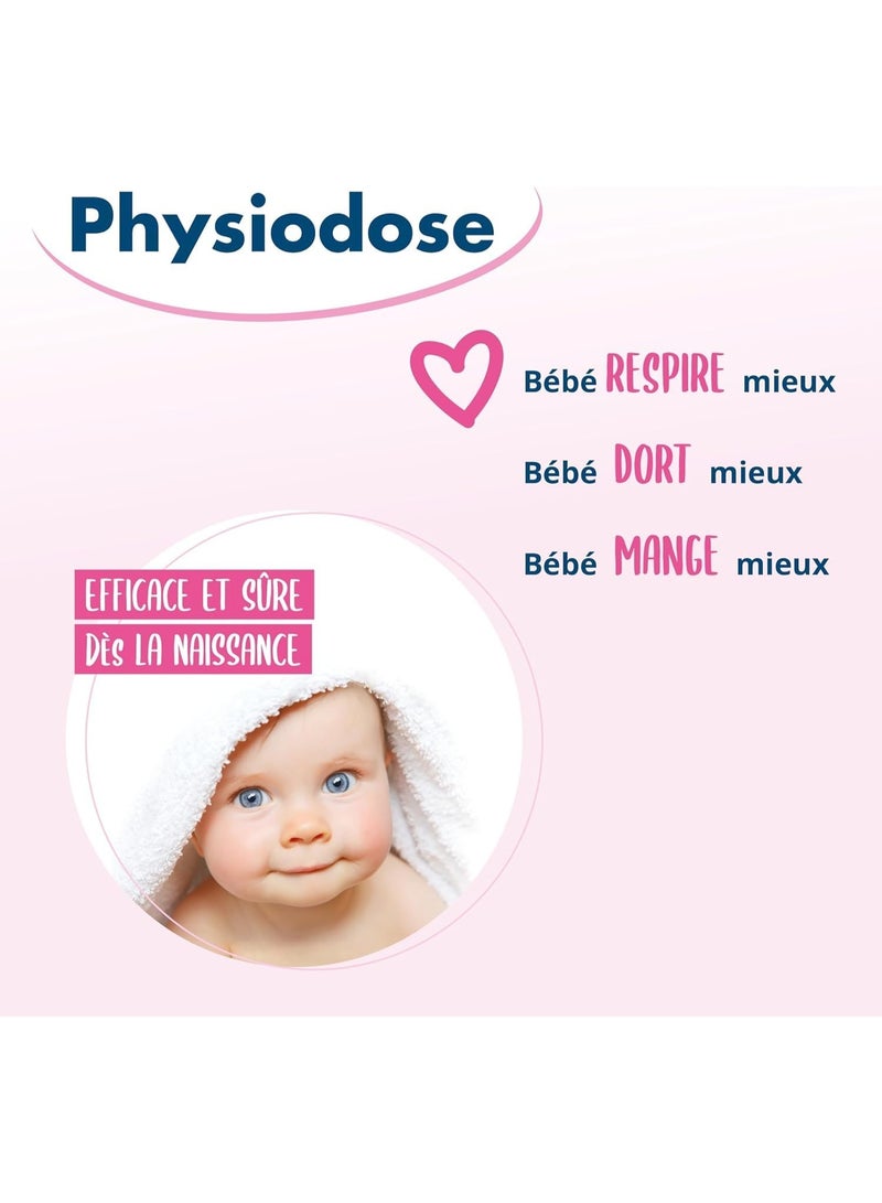 Physiodose Pack 6 PHYSIODOSE - Physiological Serum 40x5ml - Hygiene of the nose, eyes, ears - Image 2